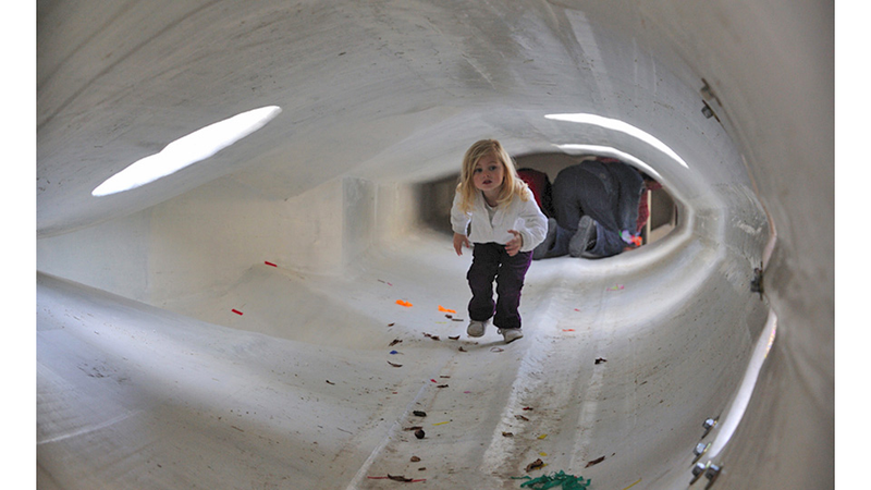 Illustration for article titled Retired Wind Turbines Make For Fantastic Playground Equipment